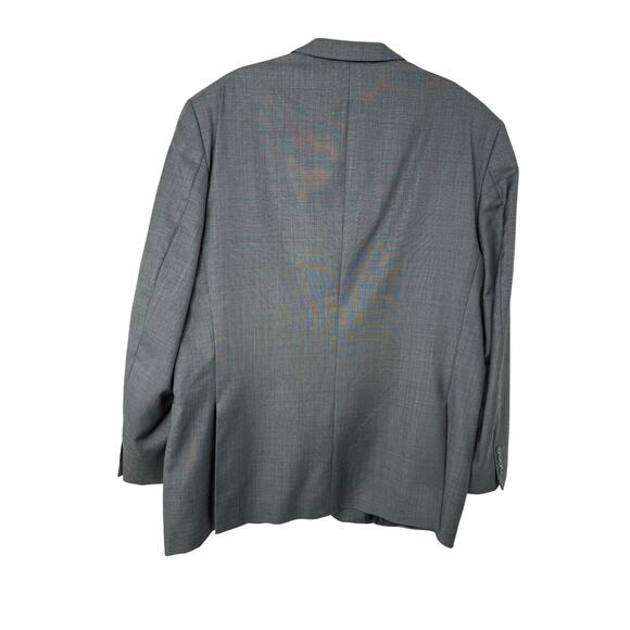 Peter Millar 100% Wool Sport Coat Gray Blazer Men 48T Made in Canada Two Button - Picture 2 of 12